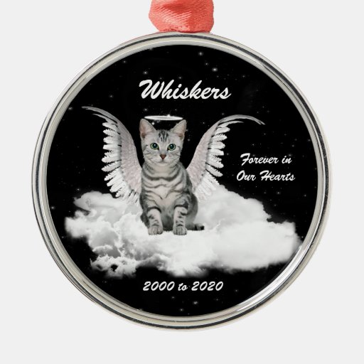 angel cat personalized memorial christmas ornament zazzle angel cat personalized memorial christmas ornament zazzle