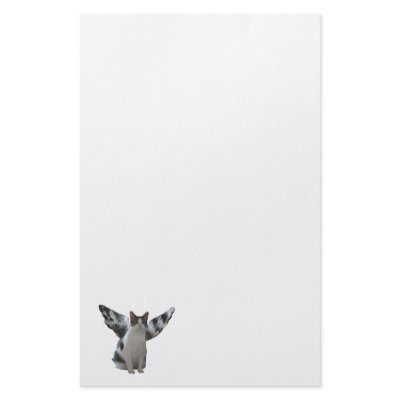 Angel Cat Stationery by PattiJAdkins