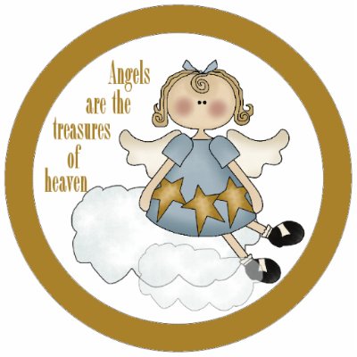 Angel Christmas Tree Ornament Cut Outs by CowPieCreek