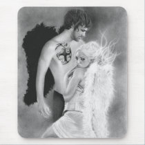 Angel couple Mousepad mousepads