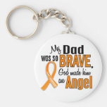 Angel Dad Leukemia Keychains
