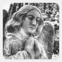 Ángel de piedra de rogación colcomania cuadrada