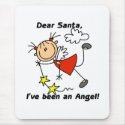 Angel Dear Santa  mousepads