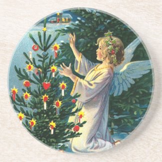 Angel Decorating Christmas Tree 2
