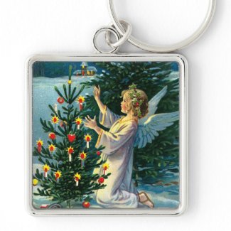 Angel Decorating Christmas Tree 2