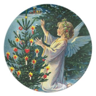 Angel Decorating Christmas Tree 2