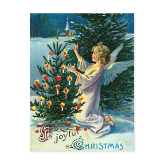 Angel Decorating Christmas Tree 2