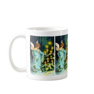 Ellen H. Clapsaddle: Angel Decorating Christmas Tree