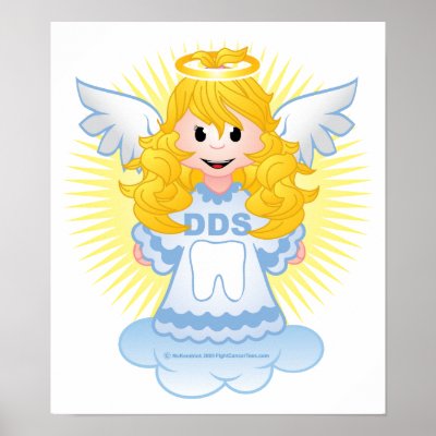 Angel Dentist Print by fightcancertees