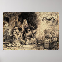 Angel Departing...Tobias, Rembrandt van Rijn 1641 Poster