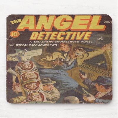 Angel Detective Mousepad by Pulps1st