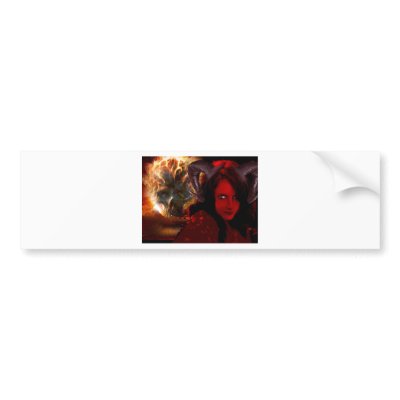 angel devil bumper sticker by razzledazzleart