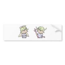angel-devil!  Customizable! Bumper Stickers