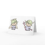 angel-devil!  Customizable! Greeting Card