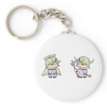 angel-devil!  Customizable! Key Chain