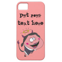 Angel Devil Funny Personalized iPhone  5 Cover iPhone 5 Cases