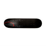 Angel &Devil-White Outline Wings&Devil Red Tail Skate Board
