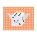 Angel Dice with Hearts postcards by sugaroverkill Angel Dice with Hearts postcards