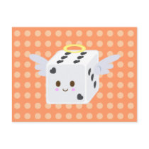 Angel Dice with Hearts postcards by sugaroverkill Angel Dice with Hearts postcards