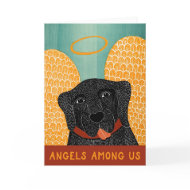 Angel Dog Black Angels among us card