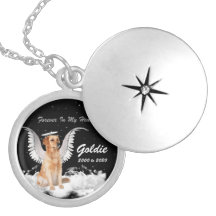 Angel Dog Pet Memorial Personalized Locket