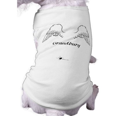 Angel Dog Wings Personalized Doggie Shirt by 24Paws