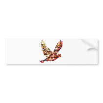 Angel Dove - Sparkling Red Cosmic Energy bumper stickers