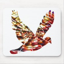 Angel Dove - Sparkling Red Cosmic Energy mousepads by doonagiri Angel Dove - Sparkling Red Cosmic Energy mousepads