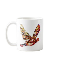 Angel Dove - Sparkling Red Cosmic Energy mugs by doonagiri Angel Dove - Sparkling Red Cosmic Energy mugs