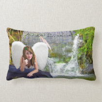 Angel Dreams "Lucky" Throw Pillow By Simone