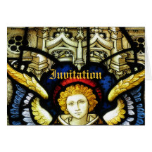 Angel event invitation greeting cards