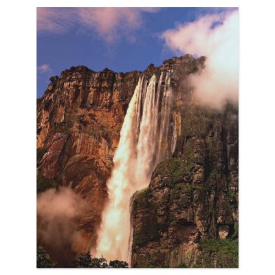 Angel Falls on Auyan Tepui, Venezuela Flyer by beautifulclicks