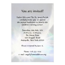 Angel Feather Fundraiser Invite