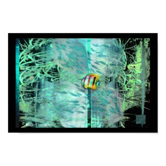 Angel fish aquarium weed fish collage poster print