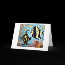 "Angel Fish & Friends" Horizontal Card cards