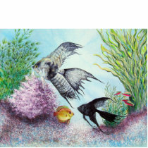 Angel Fish photo sculptures