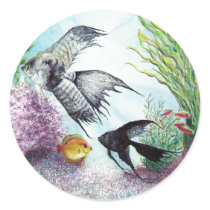 Angel Fish Sticker by artbyjolyn Angel Fish Sticker