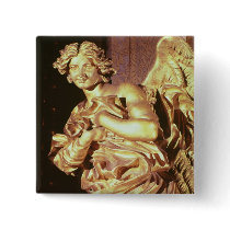 Angel from the tabernacle in the Blessed Pinback Button