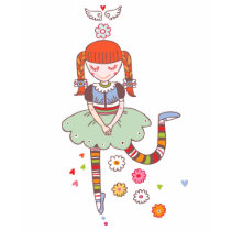 Angel Girl Redhead t-shirts