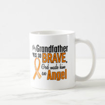Angel Grandfather Leukemia Coffee Mugs