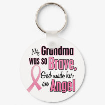 Angel GRANDMA Breast Cancer T-Shirts & Apparel keychains