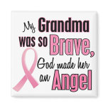 Angel GRANDMA Breast Cancer T-Shirts & Apparel Fridge Magnet