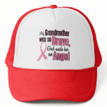 Angel GRANDMOTHER Breast Cancer T-Shirts & Apparel Mesh Hat