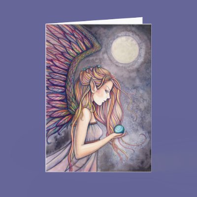 Angel Greeting Card ~ Blank by robmolily