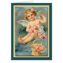 Angel Greetings Cute Vintage Floral Greeting Cards