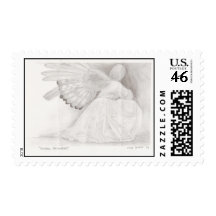 Angel Grounded Postage Stamp