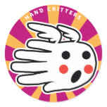 Angel Hand Round Stickers