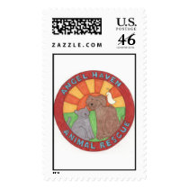 Angel Haven Animal Rescue Logo postage