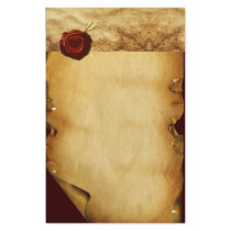ANGEL HEART RED WAX SEAL PARCHMENT STATIONERY DESIGN