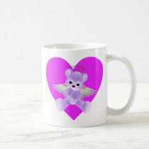 Angel Heart Teddy Bear Mug mugs